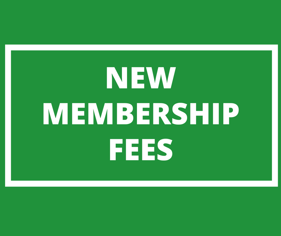 NEW MEMBERSHIP FEES & DEPOSITS FROM 1ST OCTOBER 2025