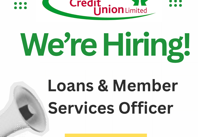 WE'RE HIRING - LOANS & MEMBER SERVICES OFFICER