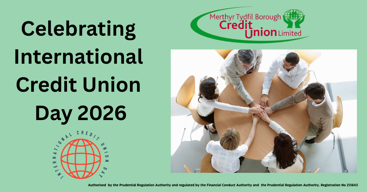 Celebrating  78th International Credit Union Day at Merthyr Tydfil Borough Credit Union