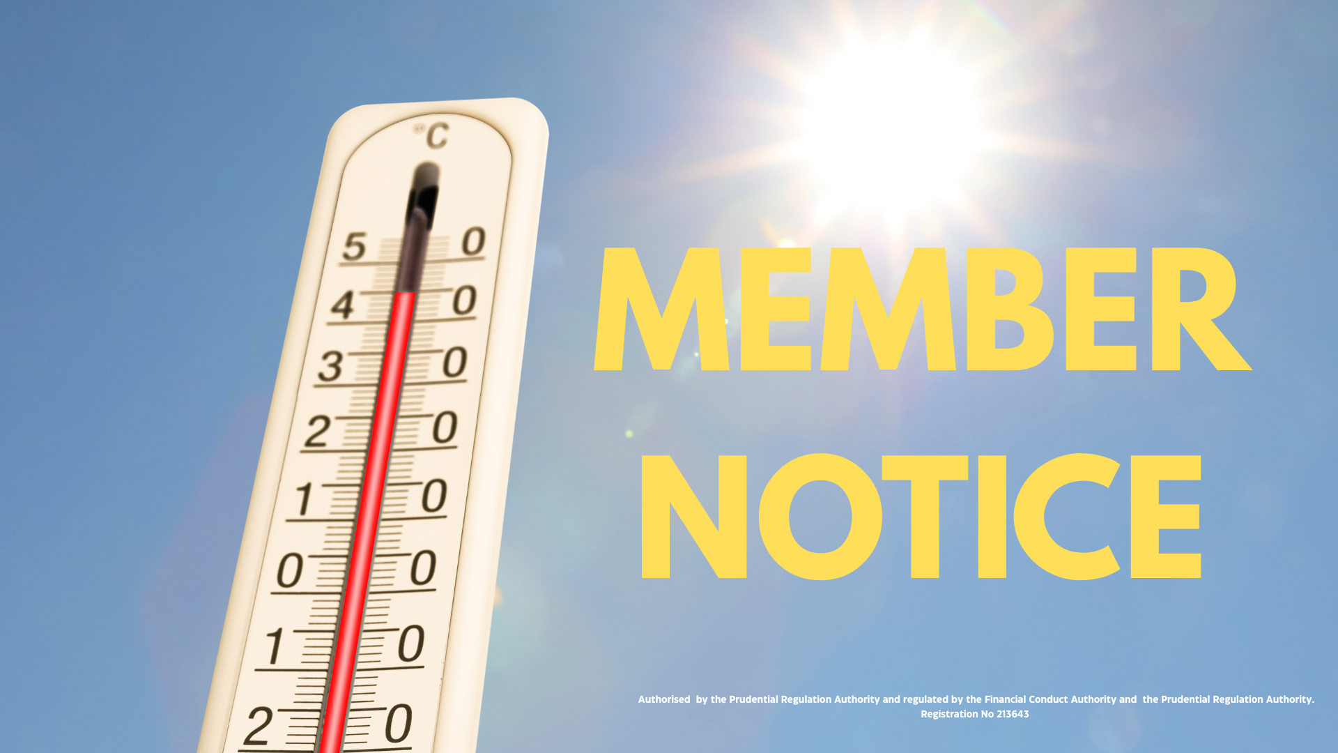 Member Notice - HOT WEATHER ARRANGEMENTS