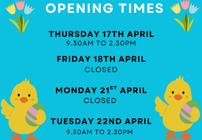 EASTER 2025 Opening Times & Money Transfers