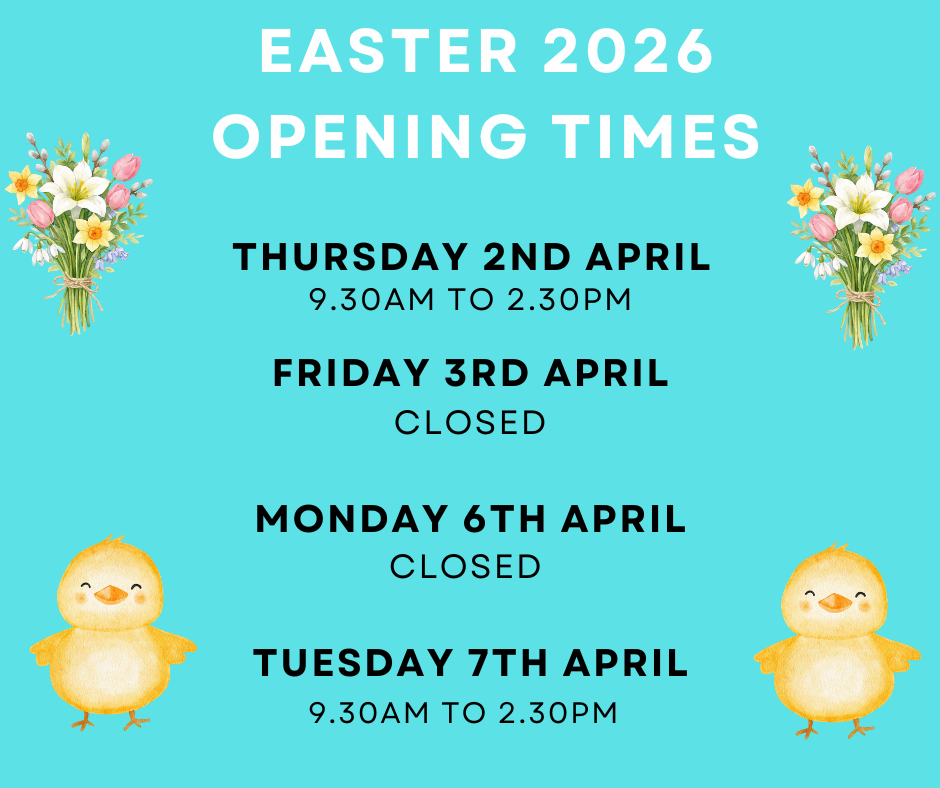 EASTER 2026 OPENING TIMES & MONEY TRANSFERS